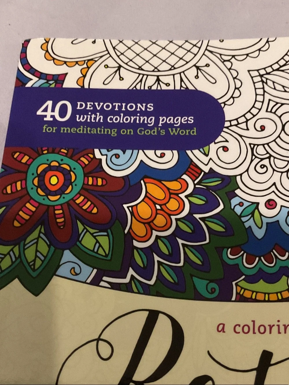Restore My Soul Coloring Book Devotional